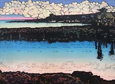 ERCOLE PIGNATELLI, "Paesaggio del Salento", smalto su metallo, 1966 - cm 80x90