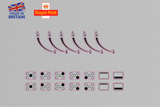 Adesivi piano cottura 5 anelli + 6 decalcomanie indicatore fiamme gas stampa nera.