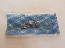 TARGHETTA IN ALLUMINIO ORIGINALE PIAGGIO APE "450" D'EPOCA