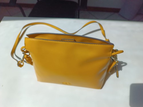 Borsa motivi gialla effetto - gialla,