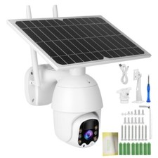 TELECAMERA IP SOLARE 4G SIM WIFI HD VIDEOSORVEGLIANZA MOTORIZZATA 2MP 1080P IP66