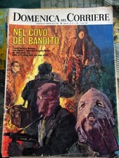 La Domenica del Corriere 14 1967 Nel Covo del Bandito Graziano Mesina Sardegna