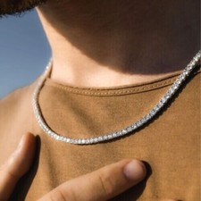Collana Tennis Uomo Diamante