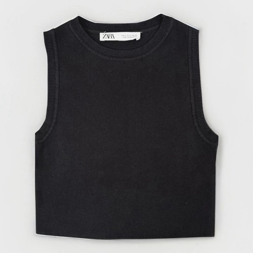 Canotta zara taglia small nera - canotta,