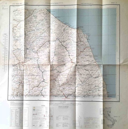 Carta geografica 1943 esercito - 1943,