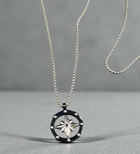 Collana Uomo con Pendente Rosa