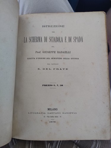 Scherma sciabola e di - sciabola,