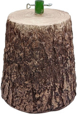 Base Tronco Albero Di Natale, Marrone Rustico, 36 Cm Altezza X 30 Cm Diametro, D
