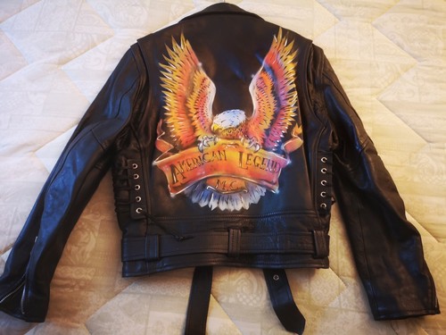 Leather biker jacket chiodo - biker,