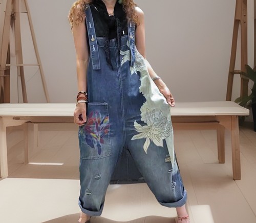 Salopette vintage denim urban