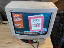 Sony 13" Trinitron KV-13TR29 1994 senza telecomando custodia sporca retro gaming Cyberpunk