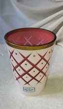 vaso in cristallo di bohemia