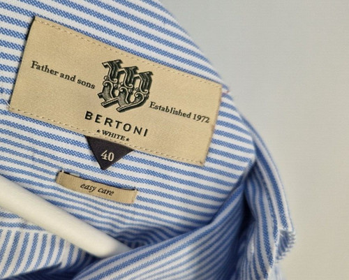 Bertoni camicia uomo blu - bertoni,