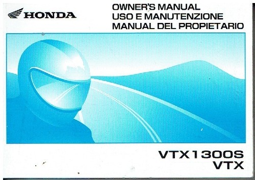Honda vtx 1300s manuale - 1300s,