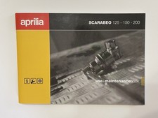 Libretto Uso E Manutenzione Istruzioni Italiano Aprilia Scarabeo 125/150/200 '01