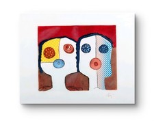 ENRICO BAJ - Due Personaggi