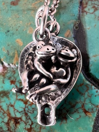 Collana coppia rana vintage - , in