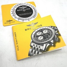 libretto orologio Breitling Istruzioni Manuale Vintage Old Navitimer ORIGINALE