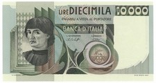10000 LIRE RITRATTO D'UOMO A
