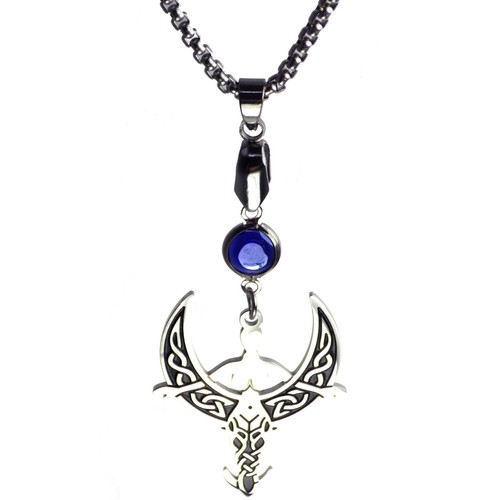 Collana dea luna acciaio - acciaio, inox