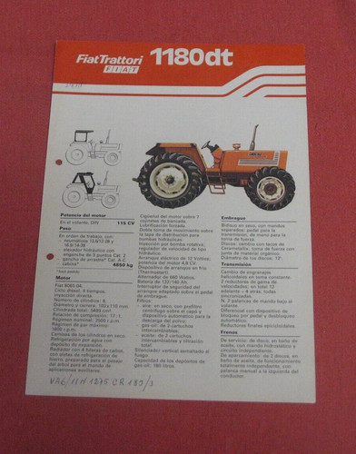 Depliant trattore fiat - depliant,