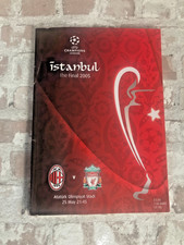 PROGRAMMA FINALE CAMPIONS LEAGUE 2005 AC Milan v Liverpool Istanbul. Senza biglietto *