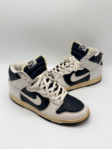 Nike dunk high bianche blu - high,