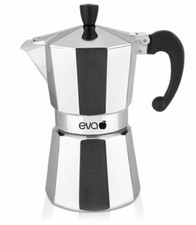 CAFFETTIERA EVA 1/2 TAZZE MOKA MEZZA TAZZA IN ALLUMINIO ALIMENTARE 130G CAFFE'