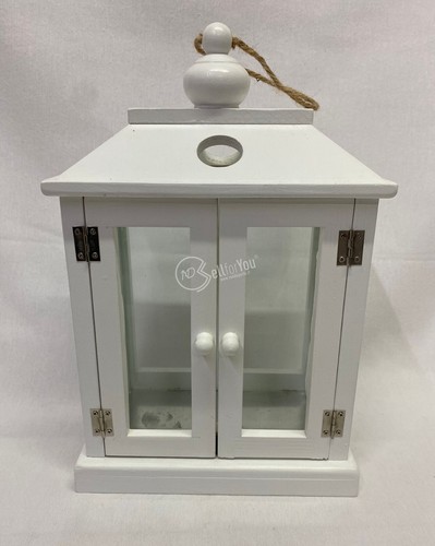 Lanterna legno bianco e - lanterna,