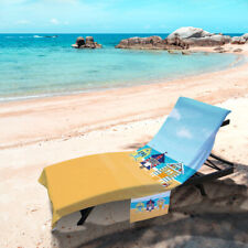 Cabine da Spiaggia Scena Design - Lunghezza Intera Lettino Solare Telo con Tasca