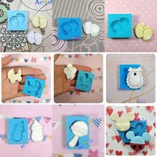 Stampi silicone vari battesimo bomboniere decorazioni nascita neonato bebè 