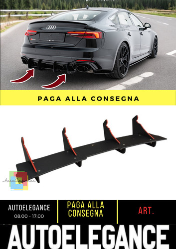 Diffusore posteriore nero luci