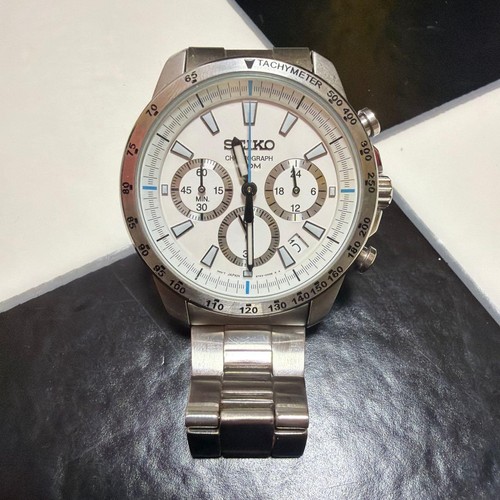 Seiko chronograph quartz white - seiko,