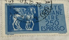 Rarissimo Francobollo Poste Italiane Lire 250 Espresso