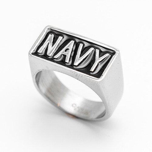 Anello con sigillo navy in - con,