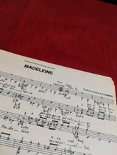 MADELEINE SPARTITO di Paolo Conte 1981