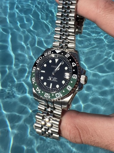 Seiko sub mod classic - classic, nero