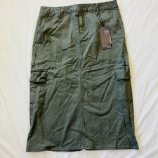 Gonna midi cargo denim 1822