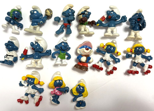 Lotto figurine puffi e - figurine,