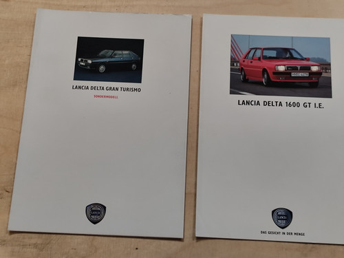 Lancia delta depliant - 2x, auto