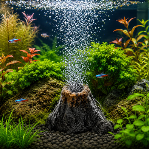 Acquario vulcano aria - acquario, pietra