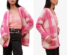 Cardigan jacquard scacchi - jacquard,