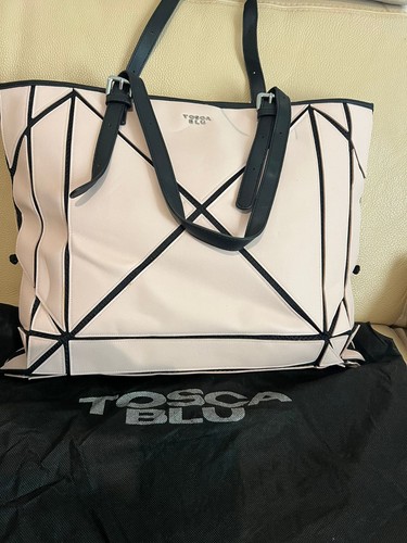Tote bag tosca blu rosa - bag, nera