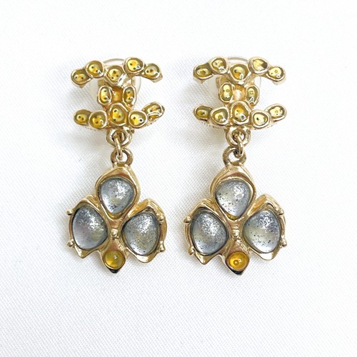 Chanel orecchini clip logo - clip-on,