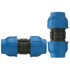 MANICOTTO RACCORDO GIUNTO A COMPRESSIONE PN16 RACCORDI PER TUBO IRRIGAZIONE