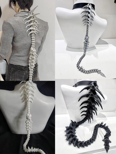 Punk gothic collana drago - 🔥,