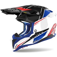 CASCO CROSS MOTO AIROH AVIATOR 3 PUSH BLUE/RED GLOSS AV3P18 AV3P55