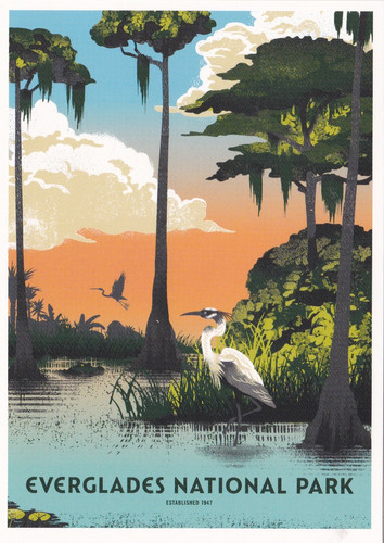 Cartolina arte del parco - cartolina,