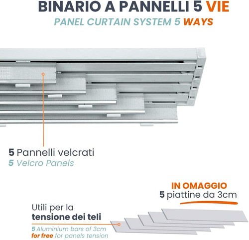 Binario tenda pannello - tenda, 5