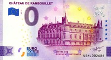 78 RAMBOUILLET Château, 2023, Billet Euro Souvenir